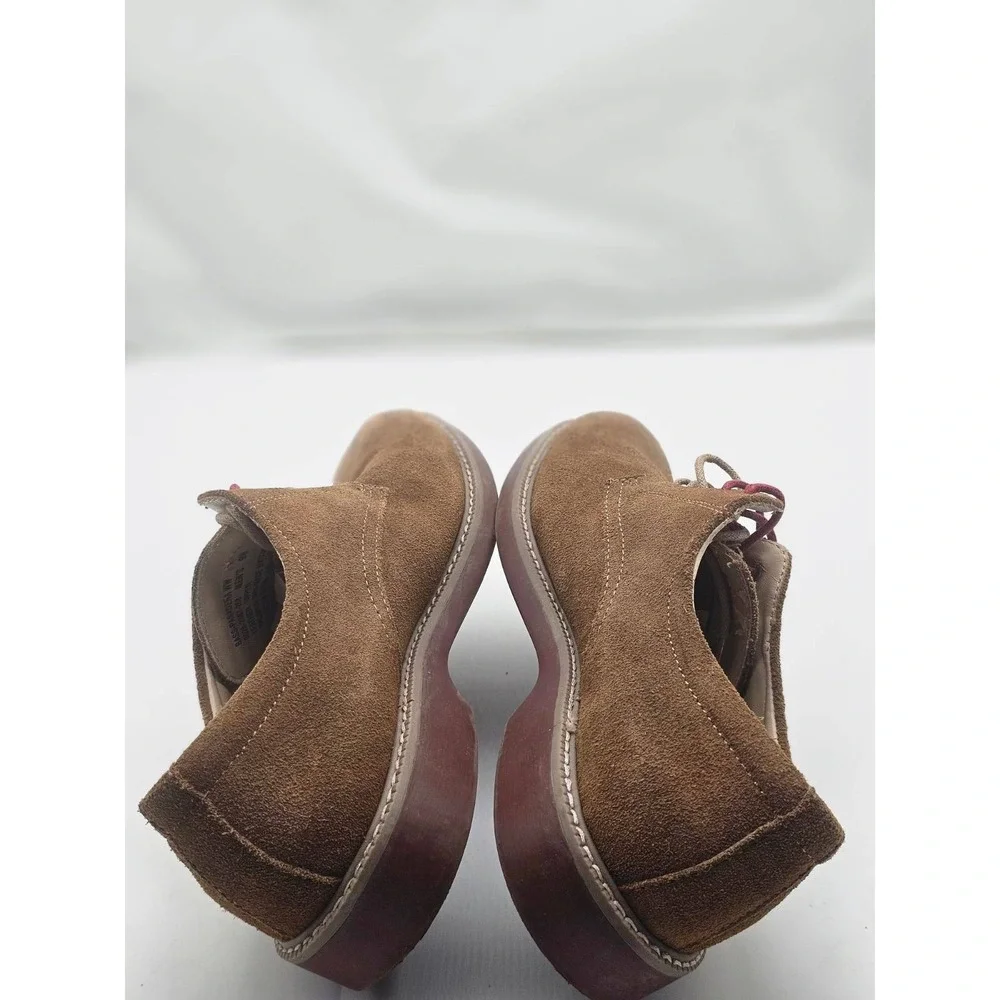 Bass Oxford Mens 9 Brown  Suede Lace Up Pasadena 0026-2367-268